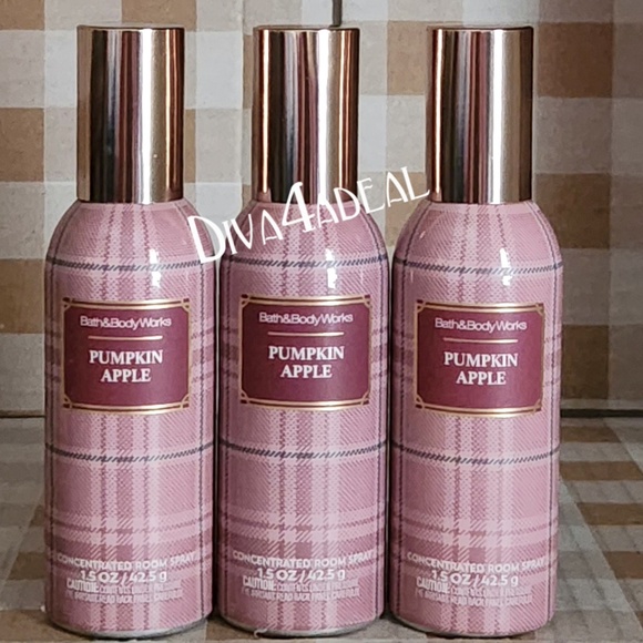 3X Bath & Body Works PUMPKIN APPLE Concentrated Room Sprays - Picture 1 of 1